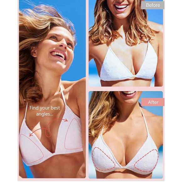 Sticky Bra Push Up Inserts Set - Reusable Double Sided Adhesive - Picture 6 of 6